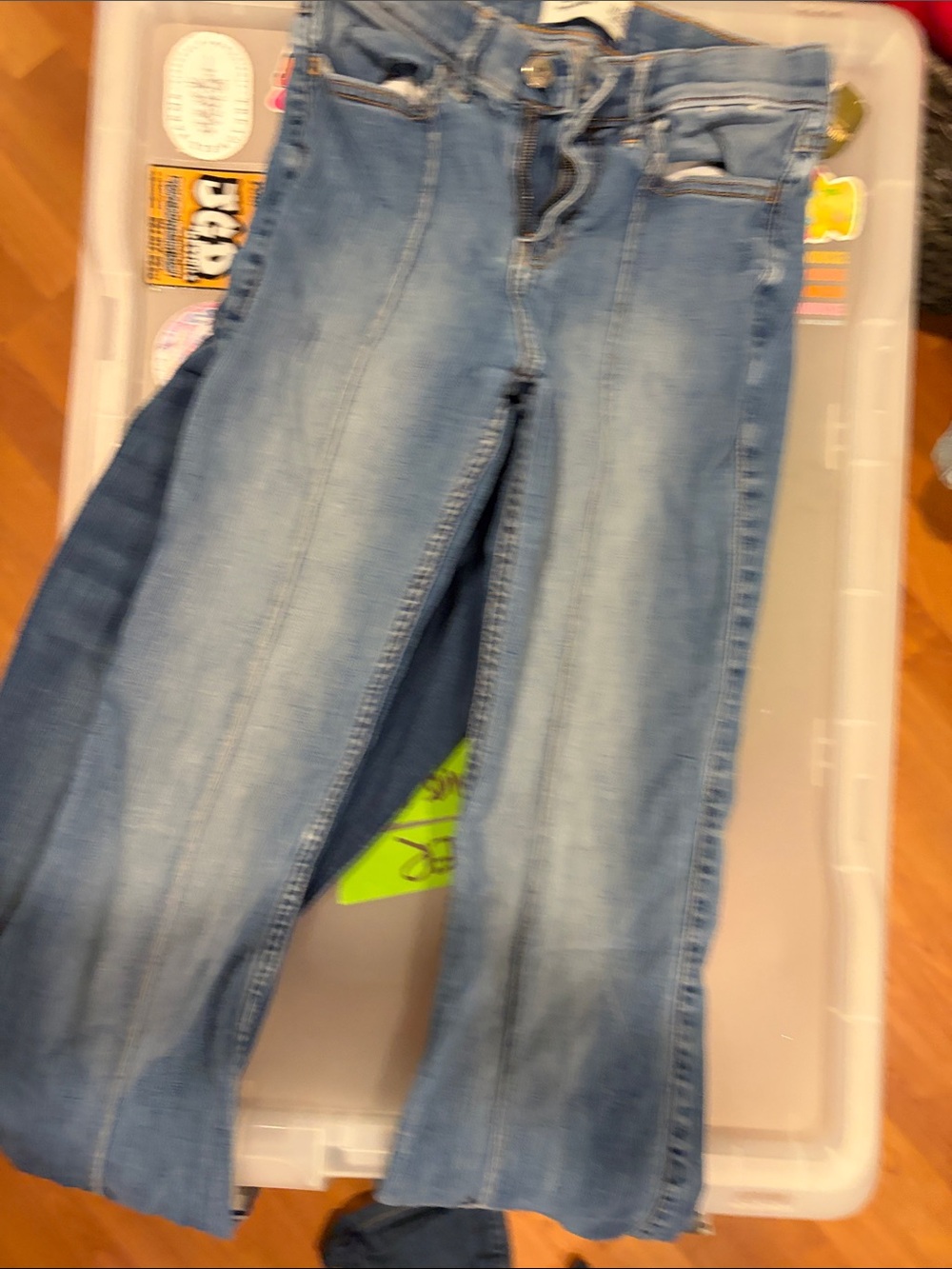 abercrombie kids Light Blue Bootcut Jeans